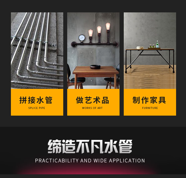 热镀厚壁加长外丝直接DN15对丝接头4分6分 镀锌水管 钢管直管接头 10CM